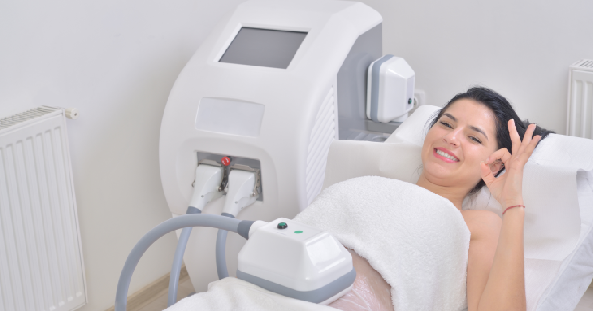 Women receiving a Coolsculpting treatment in Scottsdale AZ