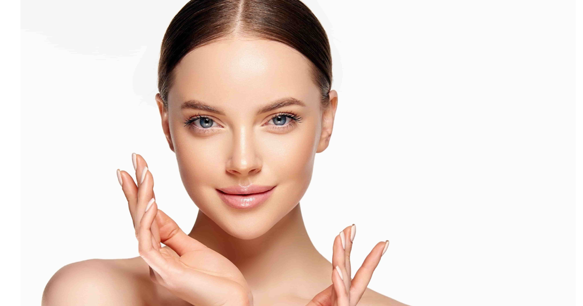 Woman showing glowing clear skin after HydraFacial Treatment in Scottsdale AZ